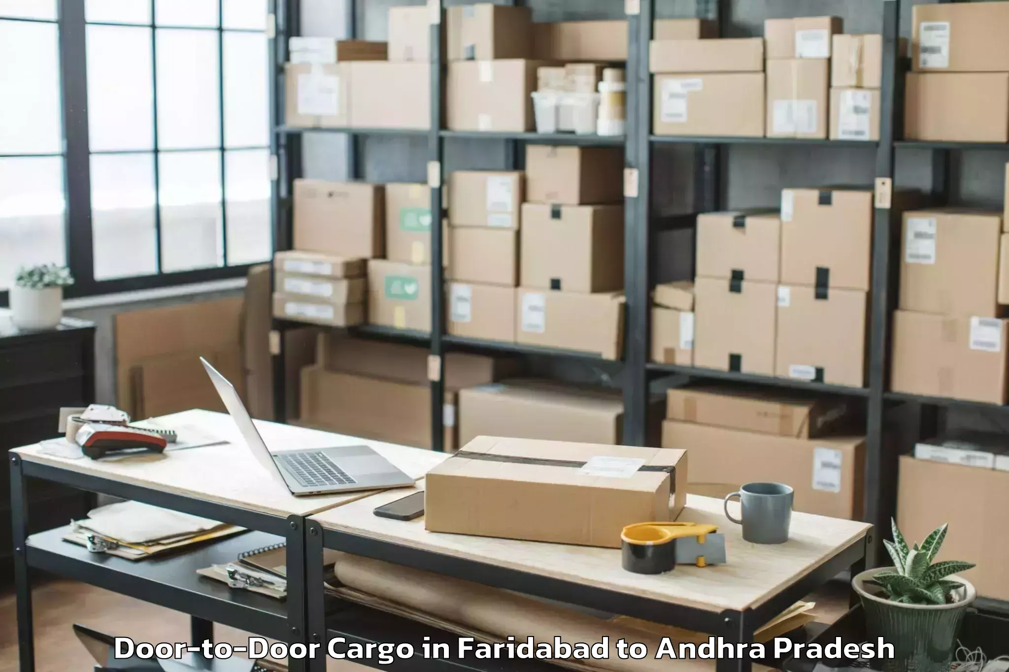 Top Faridabad to Reddivaripalle Door To Door Cargo Available